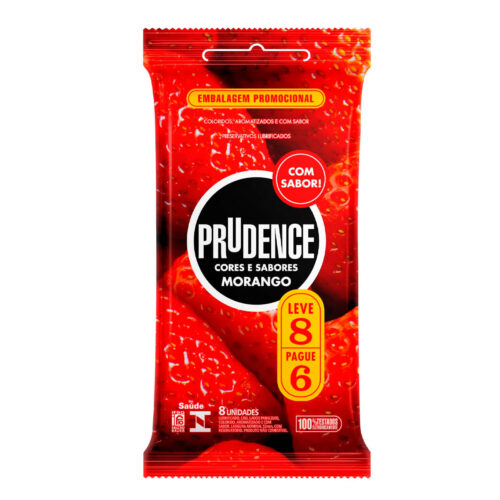 000A1038-Morango_1 Preservativos Cores e Sabores Leve 8 Pague 6 Prudence