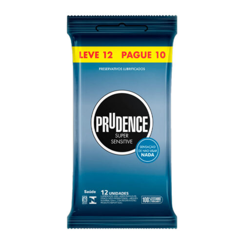 000A2015_1 Preservativo Lubrificado Super Sensitive Leve 12 Pague 10 Prudence