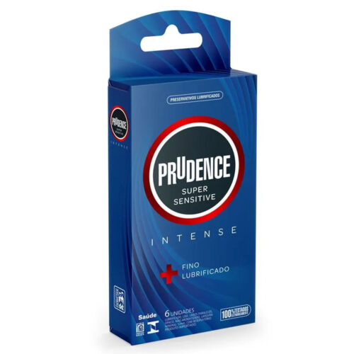 000A2018_1 Preservativo Super Sensitive Intense com 6 unidades Prudence