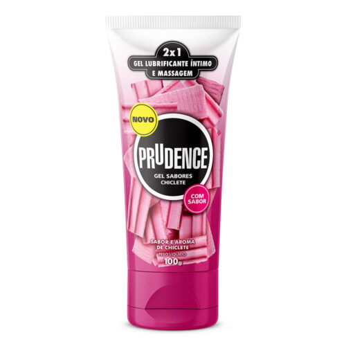 000A5022_1 Gel Lubrificante Íntimo Sabor e Aroma de Chiclete 100g Prudence