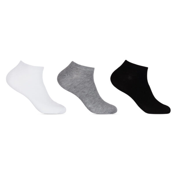 004ALWI21612BR-33-38_3 Kit Meias Basic InvisĂvel Adulto Cano Curto com 3 Pares Altomax