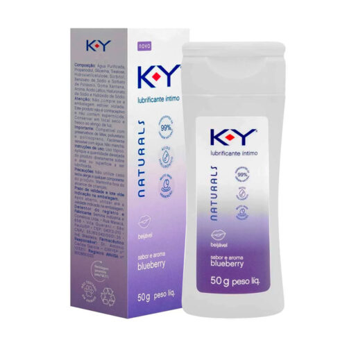 Naturals Lubrificante Íntimo Beijável com Ácido Hialurônico 50g K-Y