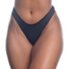 008LRX-M-Preto_1 Calcinha Lisa Fio Dental com Lateral Fina Rexton