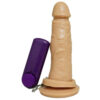 Prótese Realística com Vibro e Ventosa 16,5 x 4cm Garji
