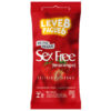 03106-Morango_1 Preservativos Lubrificados Aromáticos Leve 8 Pague 6 Sex Free