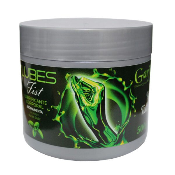 03259-Menta_1 Lubes Fist Lubrificante Corporal Extra Deslizante Aromático 500g Garji