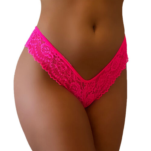 0490-P-Rosa-Neon_1 Calcinha Bruna Rendada Asa Delta My Fábrica