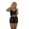 0651-M-Preto_2 Short Doll em Tule Rendado Coleção Namorados My Fábrica