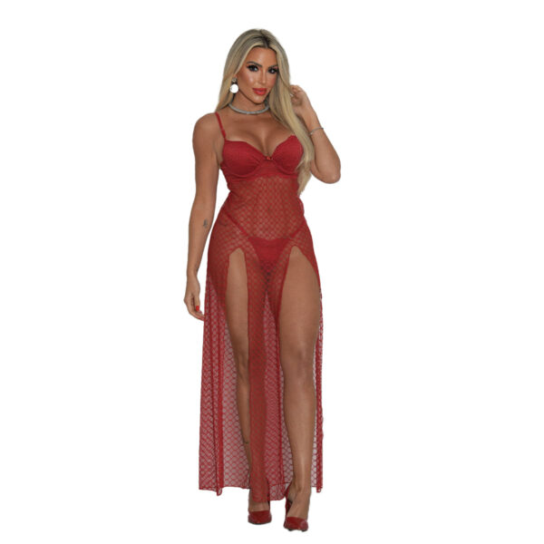 0656-P-Rubi_1-1 Camisola Longa com Bojo em Tule Bordado Coleção Namorados My Fábrica