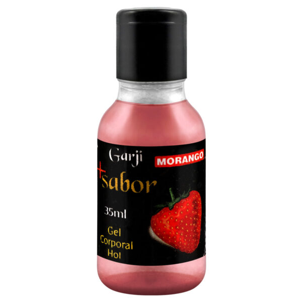 078964-Morango_1 + Sabor Gel Corporal Hot 35ml Garji