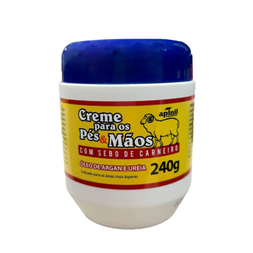 0868_1 Creme para os Pés & Mãos com Sebo de Carneiro 240g Apinil