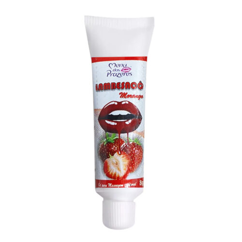 0CM118-Morango_1 Lambesacô Gel Ice para Oral 8g Linha Safadeza Menu dos Prazeres