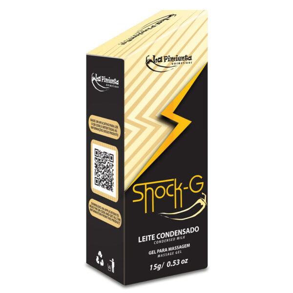 0L033-Leite-Condensado_2 Shock-G Vibrador Líquido Excitante Beijável 15g La Pimienta