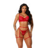 1.471-G-Vermelho_1 Conjunto Pipoco com Calcinha e Cinta Liga Personalizável Coleção Bloquinho Tallyta Moda Apimentada