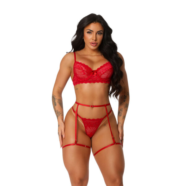 1.471-P-Vermelho_1 Conjunto Pipoco com Calcinha e Cinta Liga Personalizável Coleção Bloquinho Tallyta Moda Apimentada