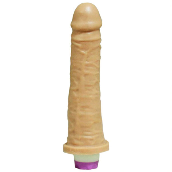 10031-Pele_1 Prótese Realística com Vibro Interno e Glande Destacada 20 x 4,5 cm Garji