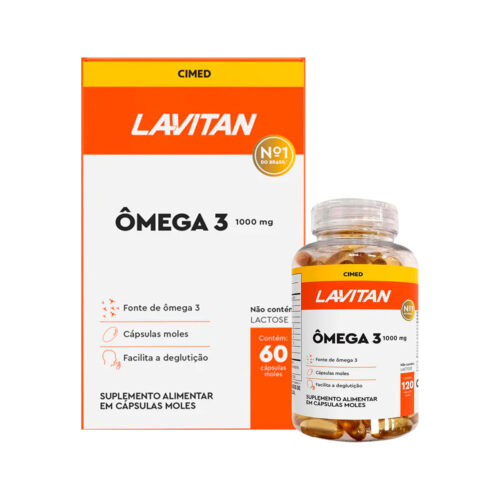100722_1 Lavitan Ômega 3 Suplemento a Base de Óleo de Peixe com 120 Cápsulas Cimed