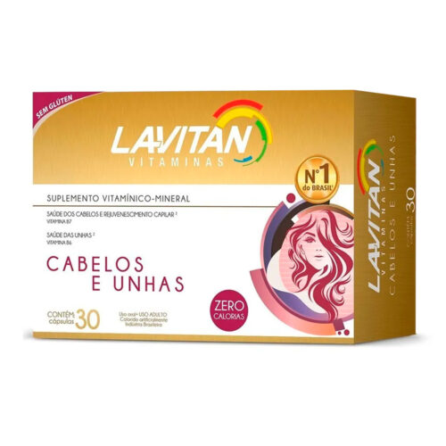 100764_1 Lavitan Vitaminas Suplemento Vitamínico para Cabelos e Unhas com 30 Cápsulas Cimed