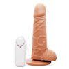Prótese Realística com Vibro Ventosa e Escroto 16,5x4 cm Garji