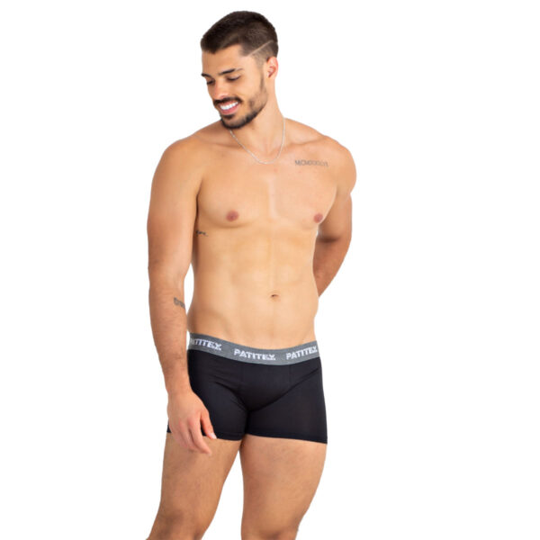 101PT-M-Preto_1 Cueca Boxer Adulto Lisa Patitex