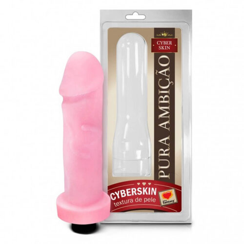 101SF_1 Prótese em Cyber Skin com Vibro 18x5 cm Sexy Fantasy