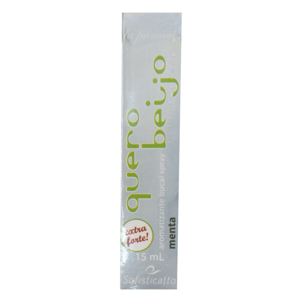 1024SF-Menta_1 Quero Beijo Aromatizante Bucal Spray 15ml Sofisticatto