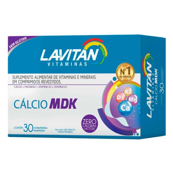 102845_1 Lavitan Vitaminas Cálcio MDK Suplemento Alimentar de Vitaminas e Mineiras com 30 Cápsulas Cimed