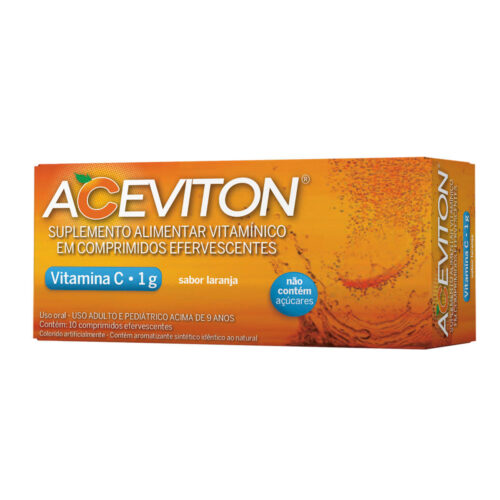 102944_1 Aceviton Suplemento Alimentar Vitamina C 10 comprimidos Efervescentes CIMED