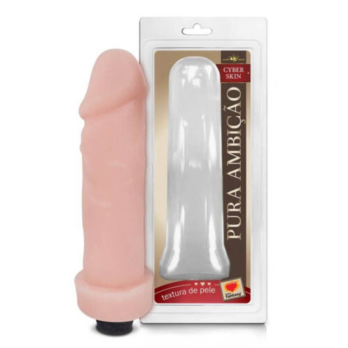 102SF_1 Prótese em Cyber Skin com Vibro 20x5 cm Sexy Fantasy