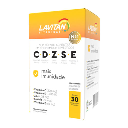 103244_1 Lavitan CDZSE Suplemento Alimentar em Comprimidos Revestidos Efervescentes com 30 Cápsulas Cimed