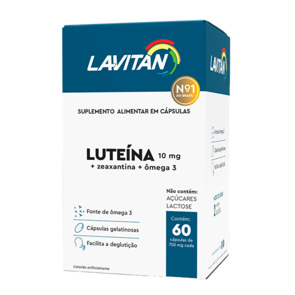 103434_1 Lavitan Luteína 10mg Suplemento Alimentar com 60 Cápsulas CIMED