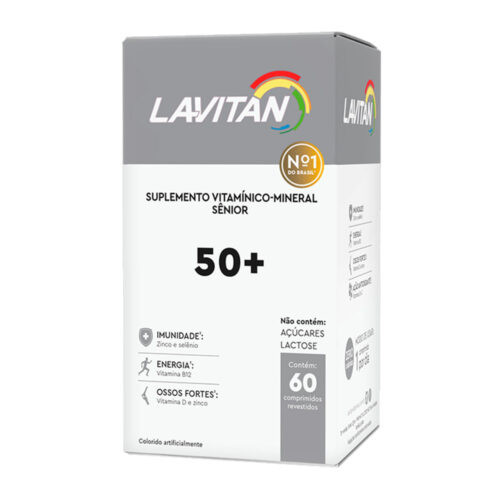 103509_1 Lavitan 50+ Suplemento Vitamínico-Mineral Senior 60 Comprimidos Cimed