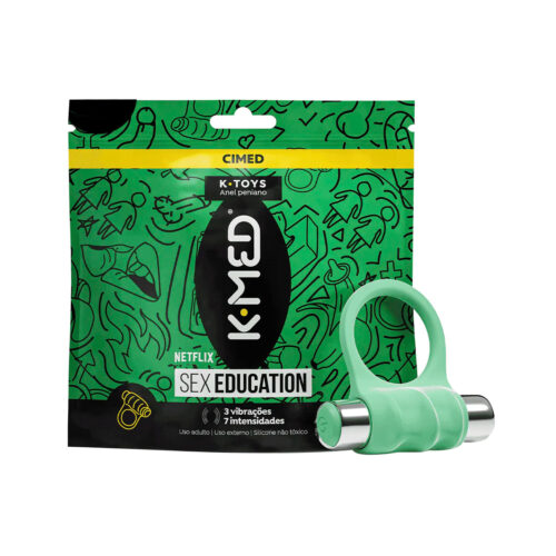 K-Toys Anel Peniano com 3 Modos de Vibração Linha Sex Education Cimed
