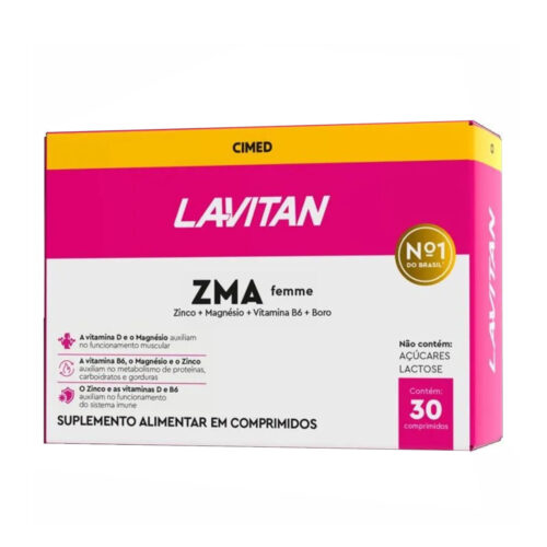 104414_1 Lavitan ZMA Femme Suplemento Alimentar com 30 Comprimidos Cimed