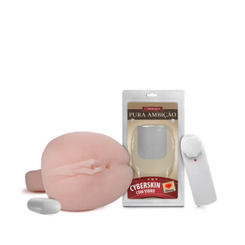 Masturbador Vagina Realistica em Cyber Skin com Vibro Bullet 18x11 cm Sexy Fantasy
