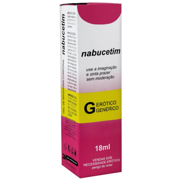 Nabucetim Gel Beijável Morango 18ml Linha Farmacinha do Riso Secret Love