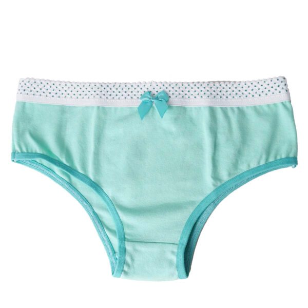 129PT-P-Verde_1 Tanga Infantil Lisa com Lacinho Kids Patitex