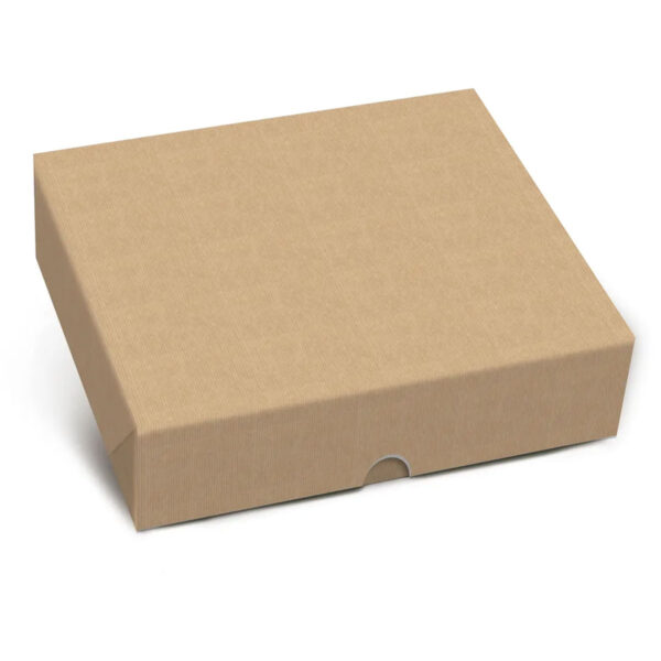 13003698-G Caixa Retangular feita em Papel Kraft Pardo Cromus