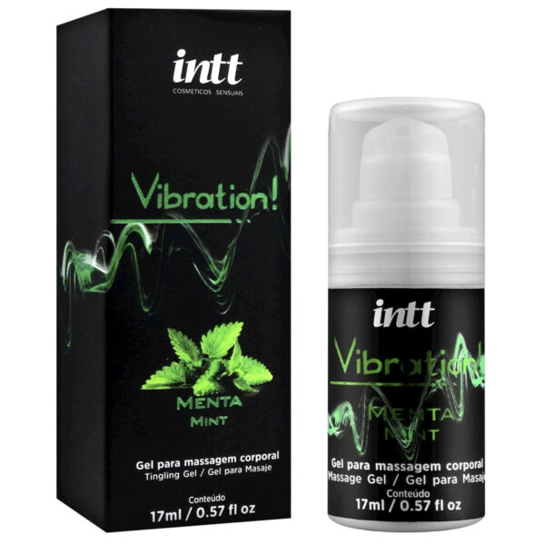 13178_1 Vibration! Gel para Massagem Corporal Sabor Menta17g INTT