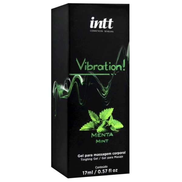 13178_3 Vibration! Gel para Massagem Corporal Sabor Menta17g INTT