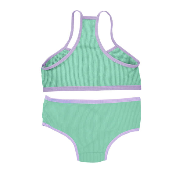 131PT-P-Verde_2 Conjunto Infantil Canelado com Estampa Gata Patitex