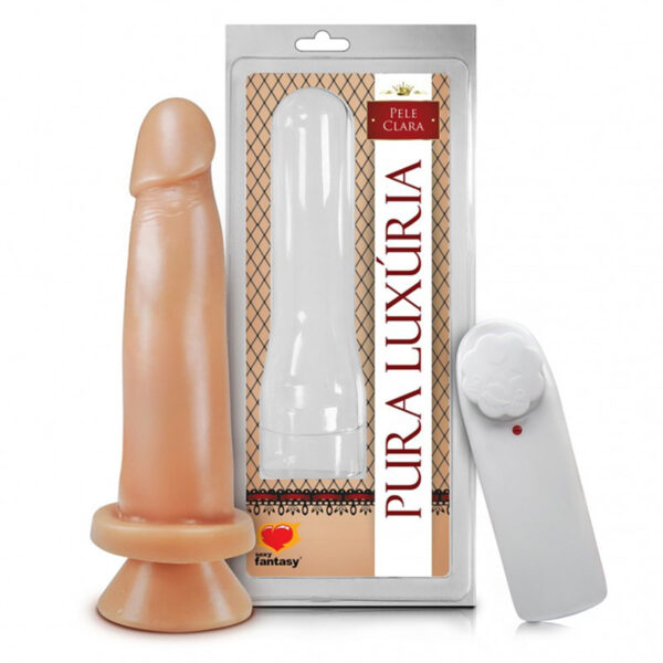 1420CV.B-01_1 Pênis Realístico Duplo Com Vibro 22x5 cm Sexy Import