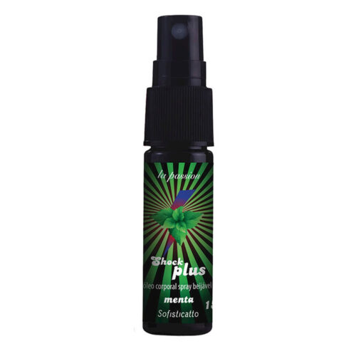1559_1 Shock Plus Óleo Corporal Beijável em Spray de Menta 15ml Sofisticatto