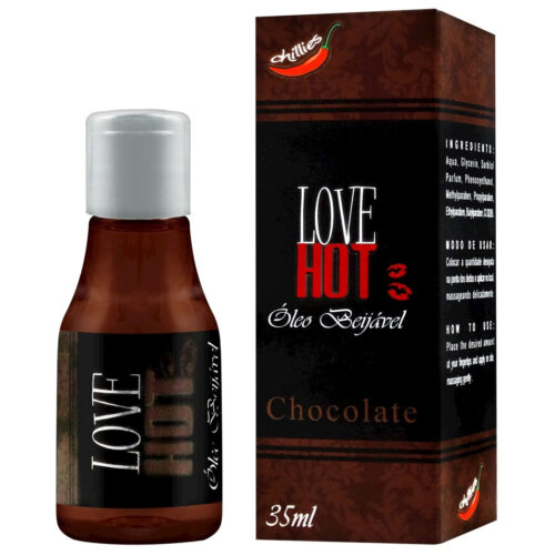15CH_1 Love Hot Óleo Beijável de Chocolate 35ml Chillies