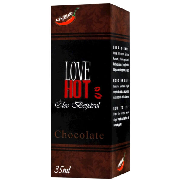 Love Hot Óleo Beijável de Chocolate 35ml Chillies
