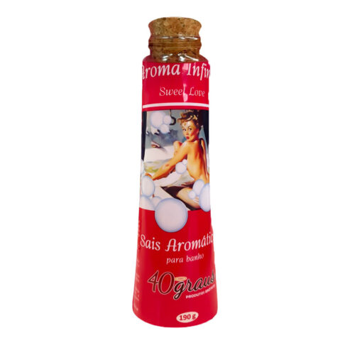1700_1 Banho de Sedução Sais Aromáticos Morango c/ Champanhe 190g 40 Graus