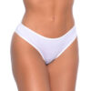 17L-P-Branco_1 Calcinha Microfibra Lisa Modelo Tanga com Lateral Fina Rexton