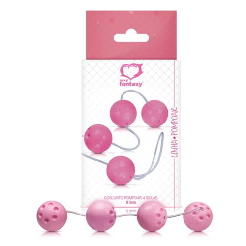 182_1 Conjunto de 4 Bolas Com Peso e Cordão de Silicone Cores Sortidas Sexy Fantasy