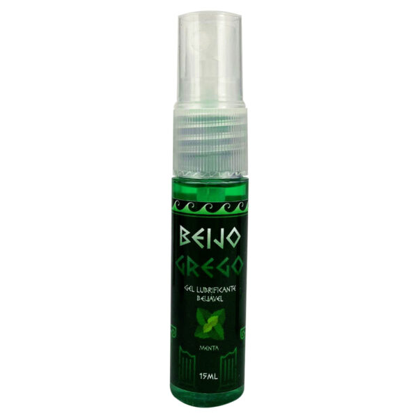 1864_2 Beijo Grego Óleo Aromatizante Beijável Sabor Menta 15ml Garji