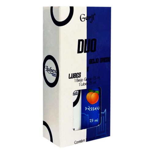 1899_1 Duo Lubes e Beijo Grego Gel Lubrificante Neutro e Óleo Lubrificante Beijável Pêssego 25ml Garji